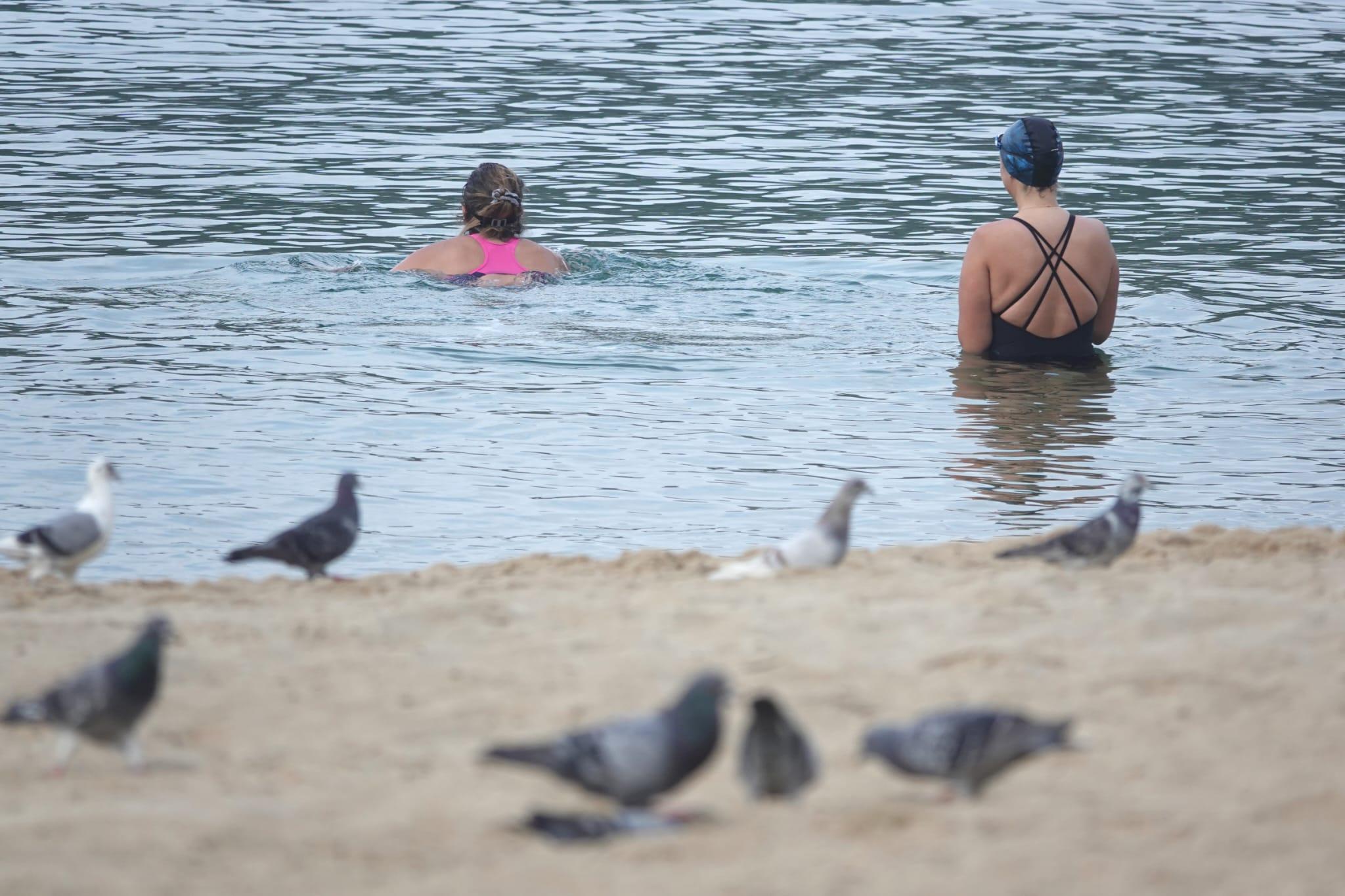 康文署轄下沙灘今起關閉。(陳奕釗攝)