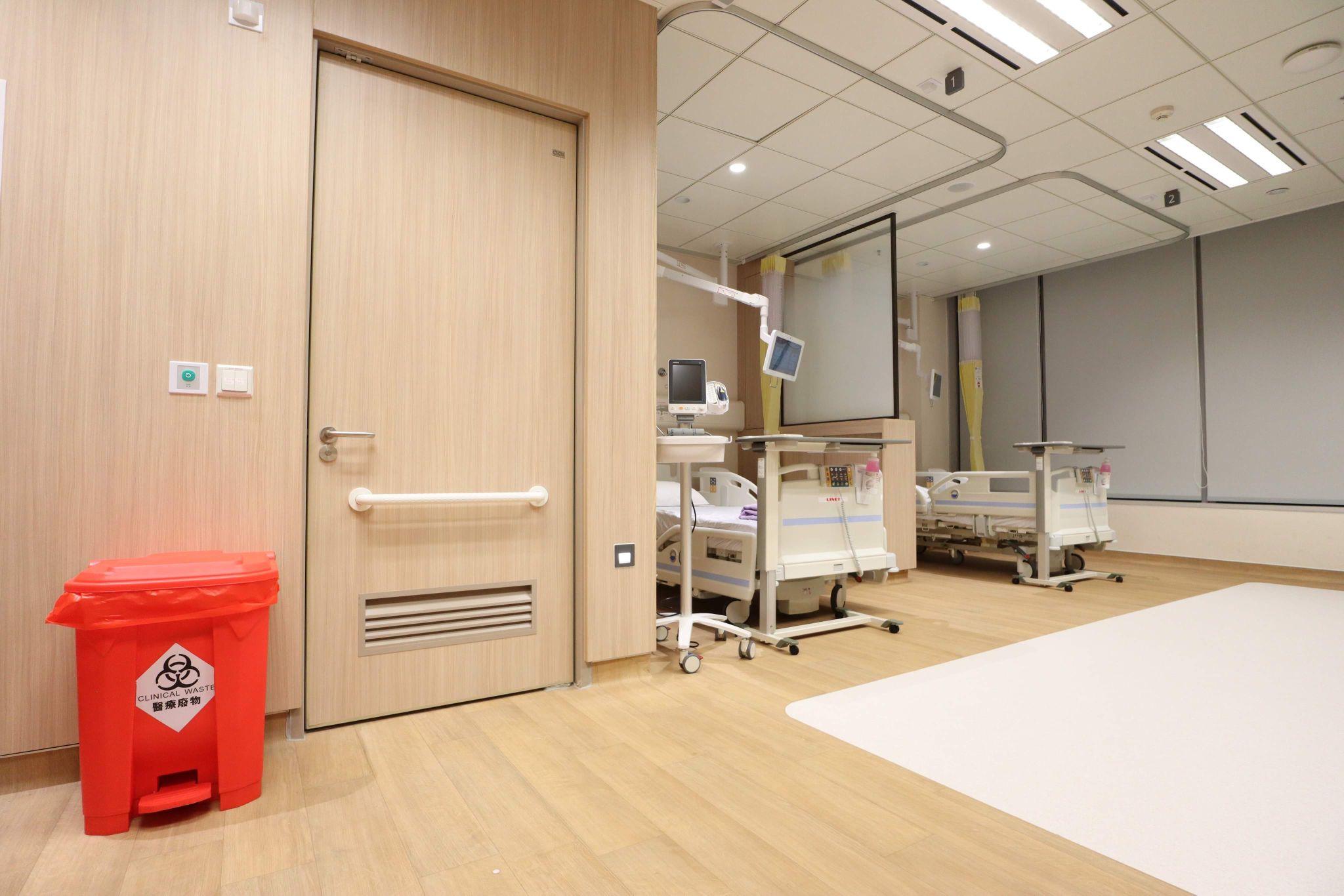 香港中文大學醫院接收新冠病人。(馬會提供)