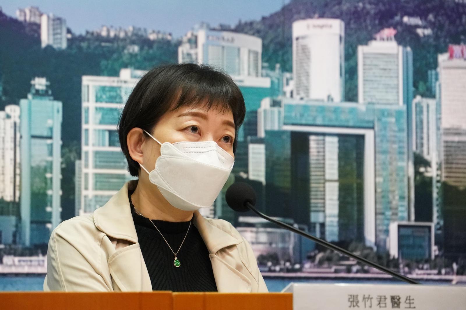 衛生防護中心傳染病處主任張竹君。