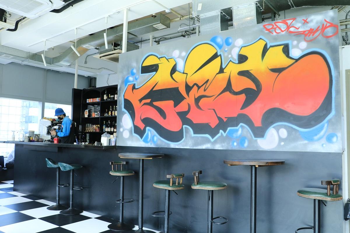 塗鴉充滿活力。