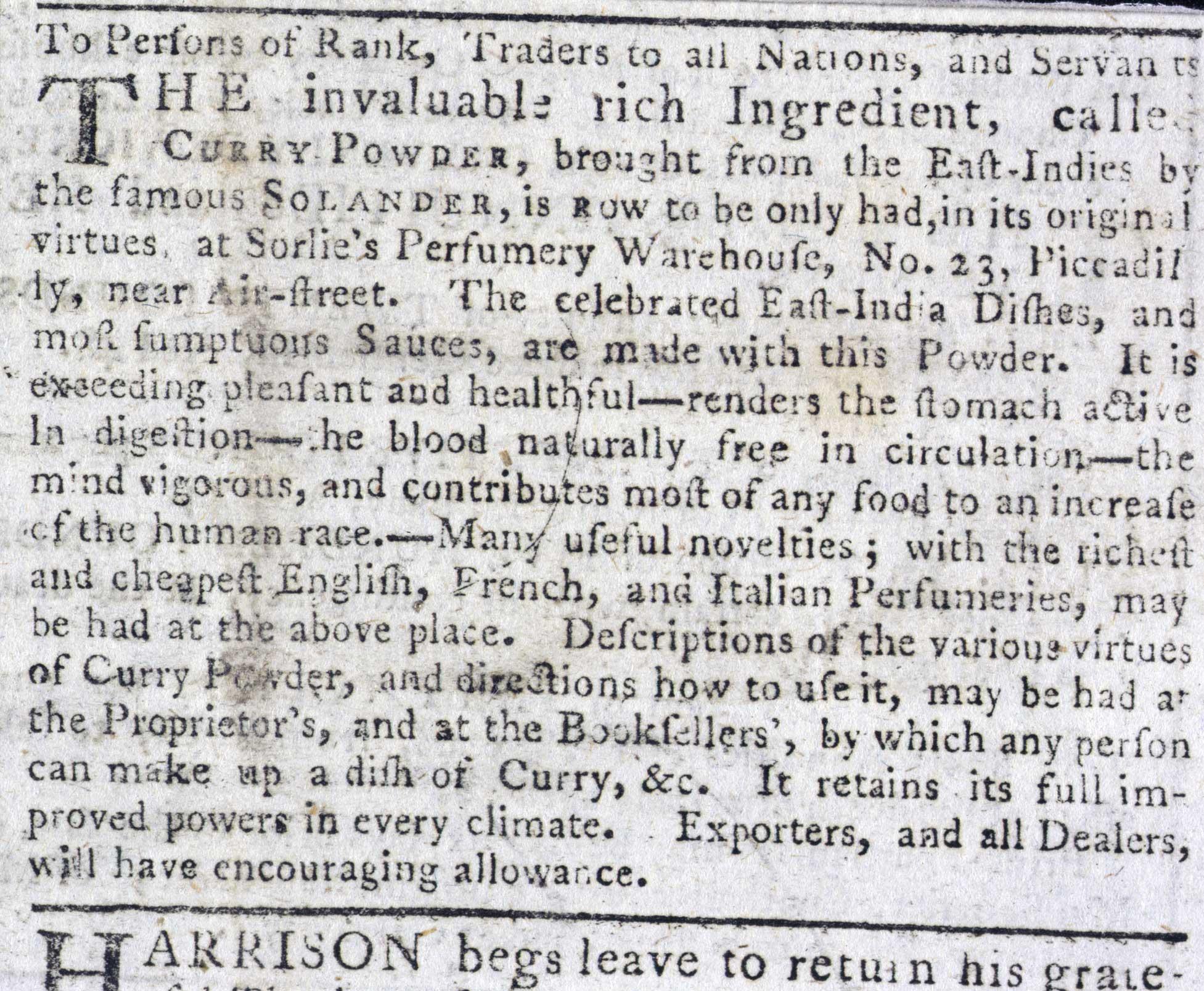 據說在17世紀,英國的報紙和市場上開始出現curry powder(咖喱粉)一詞。(網絡圖片)