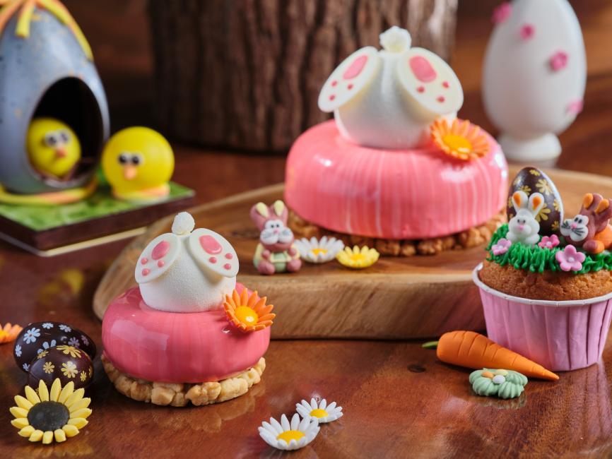 復活節限定杏桃牛奶朱古力慕絲蛋糕