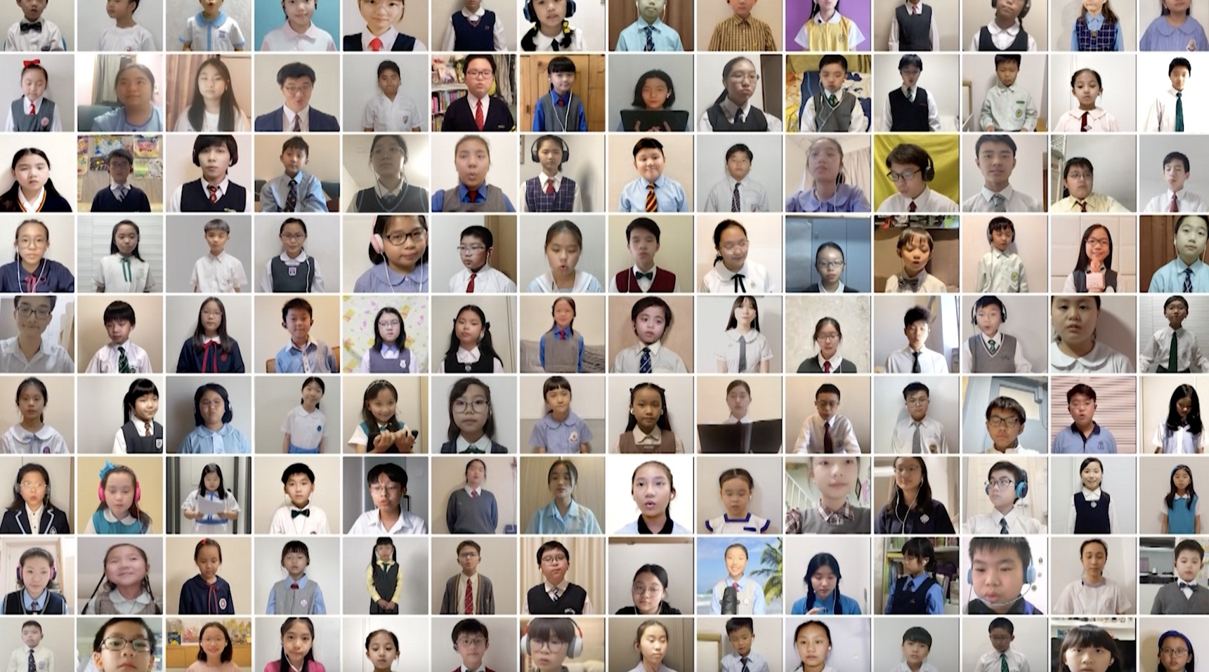 「結伴唱將來」吸引了來自 300 多間中小學超過 1,500 的學生參與。(香港校際合唱節 2022 提供)