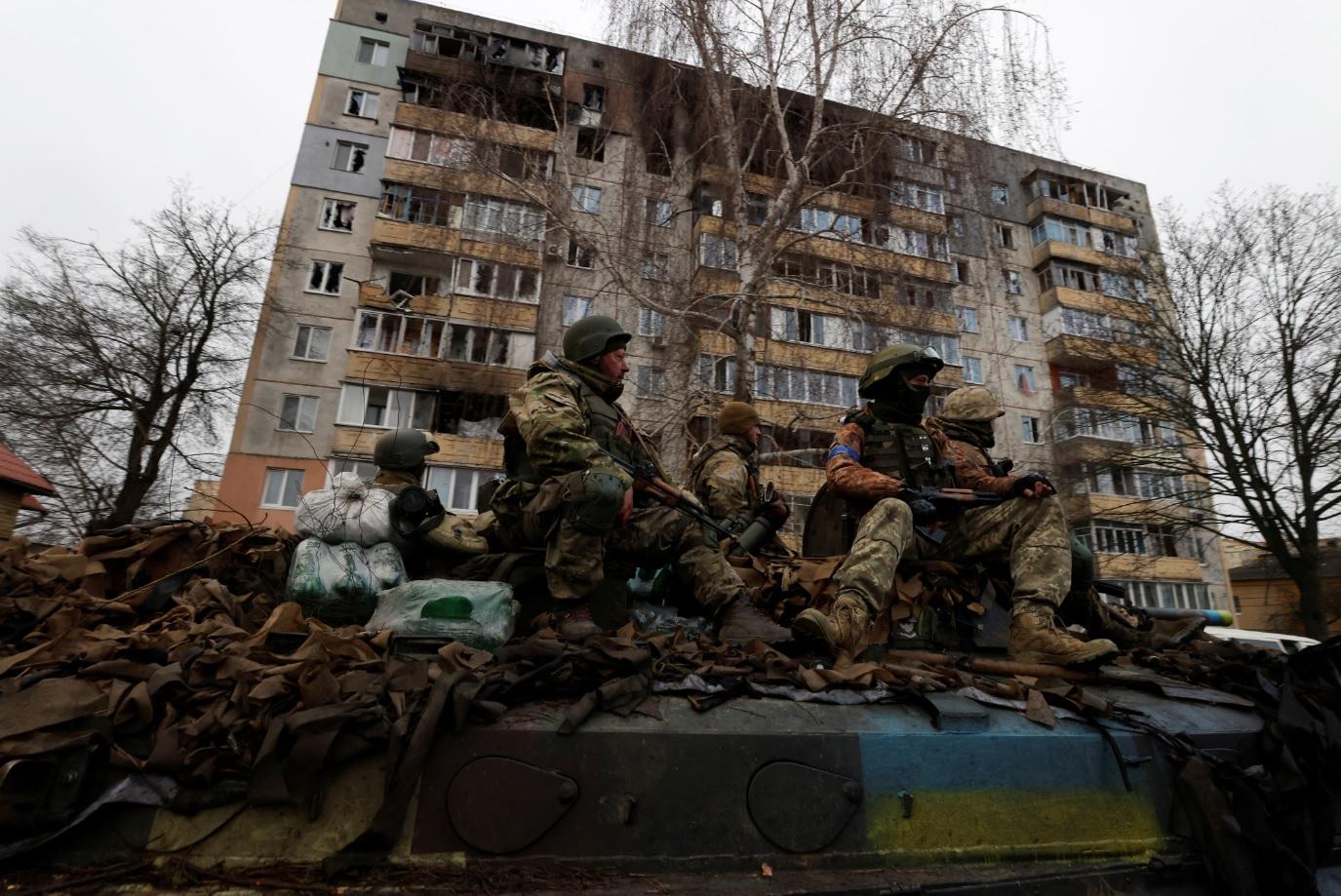 烏軍入城。(路透社)