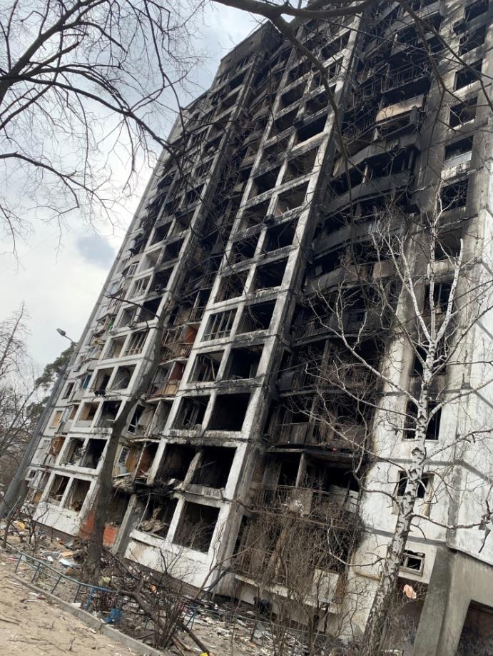 Bucha住宅被戰火摧毀。(路透社)