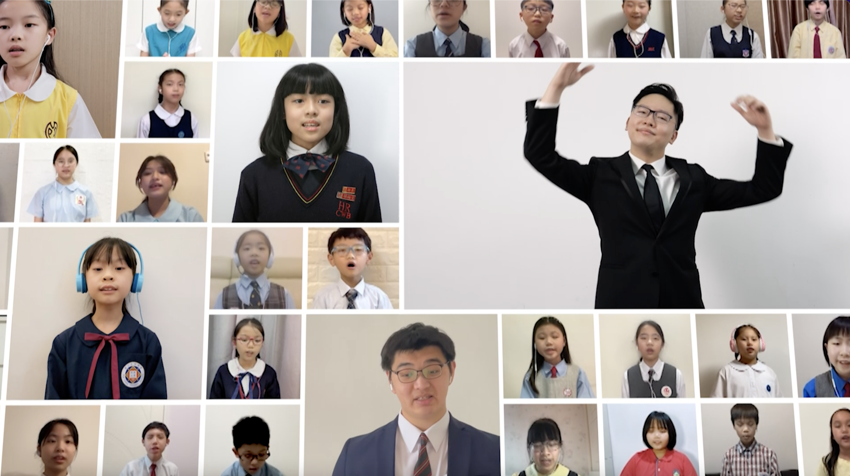 是次免費活動吸引了全港不同背景的中小學生參與。(香港校際合唱節 2022 提供)