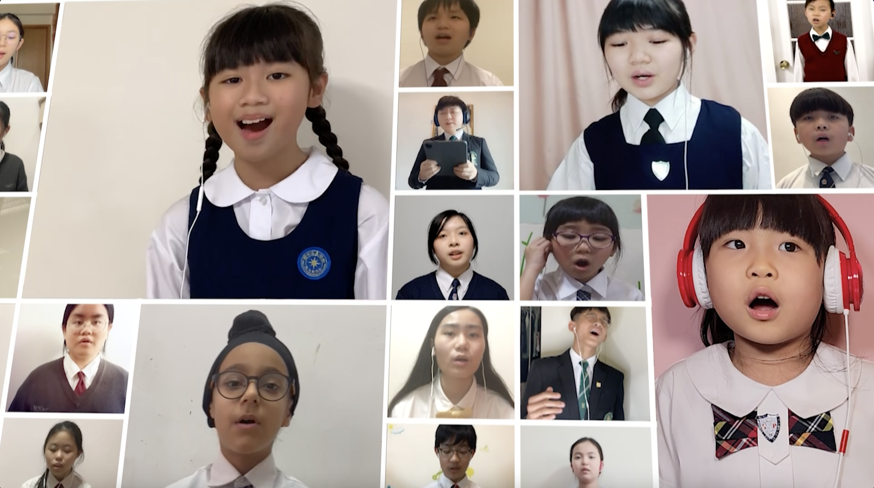 是次免費活動吸引了全港不同背景的中小學生參與。(香港校際合唱節 2022 提供)