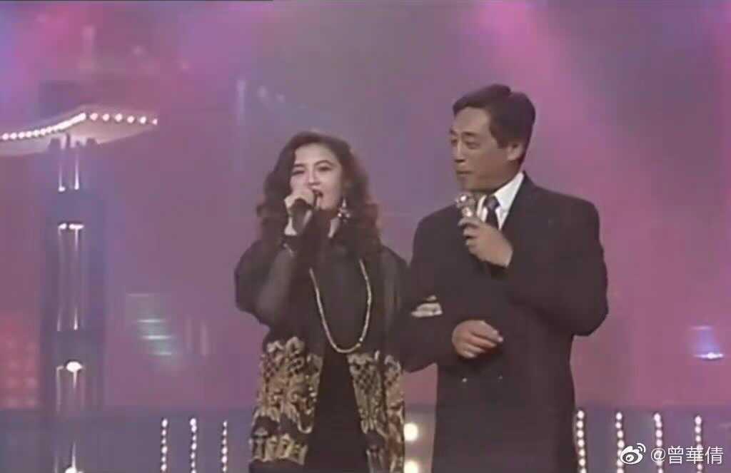 曾華倩發文悼念曾江,還上載二人當年同台合唱的電視截圖。