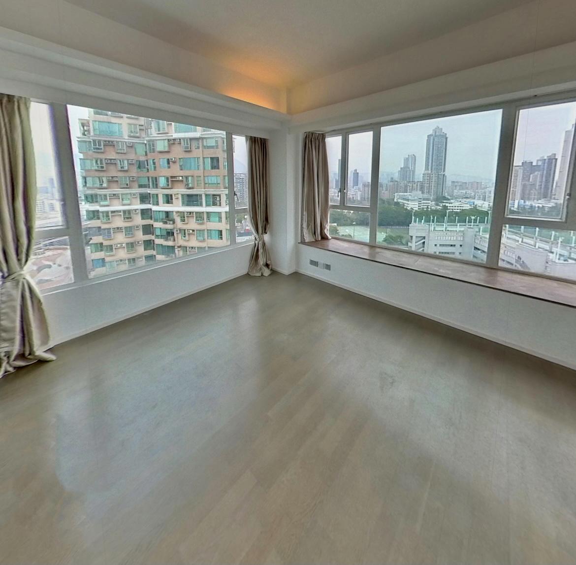 主人房間隔四正闊落,設對角大窗,景觀開揚,採光度十足。