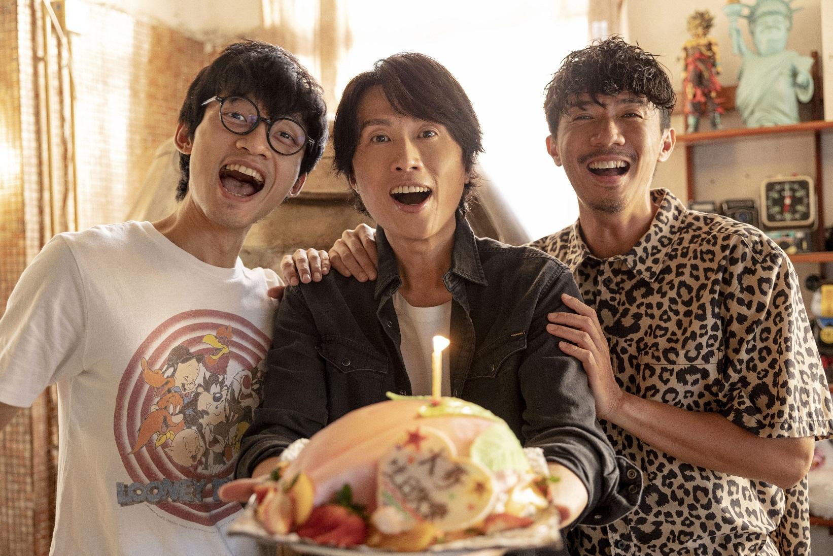 黃子華、張繼聰與陳湛文在《飯戲攻心》演「叉燒三兄弟」。