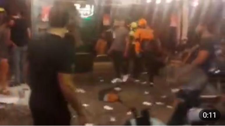 事發現場,救護員到場。(Telegram)