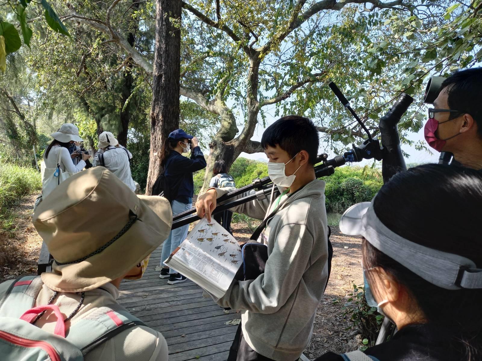 香港觀鳥會於今年1月進行調查。(香港觀鳥會提供)