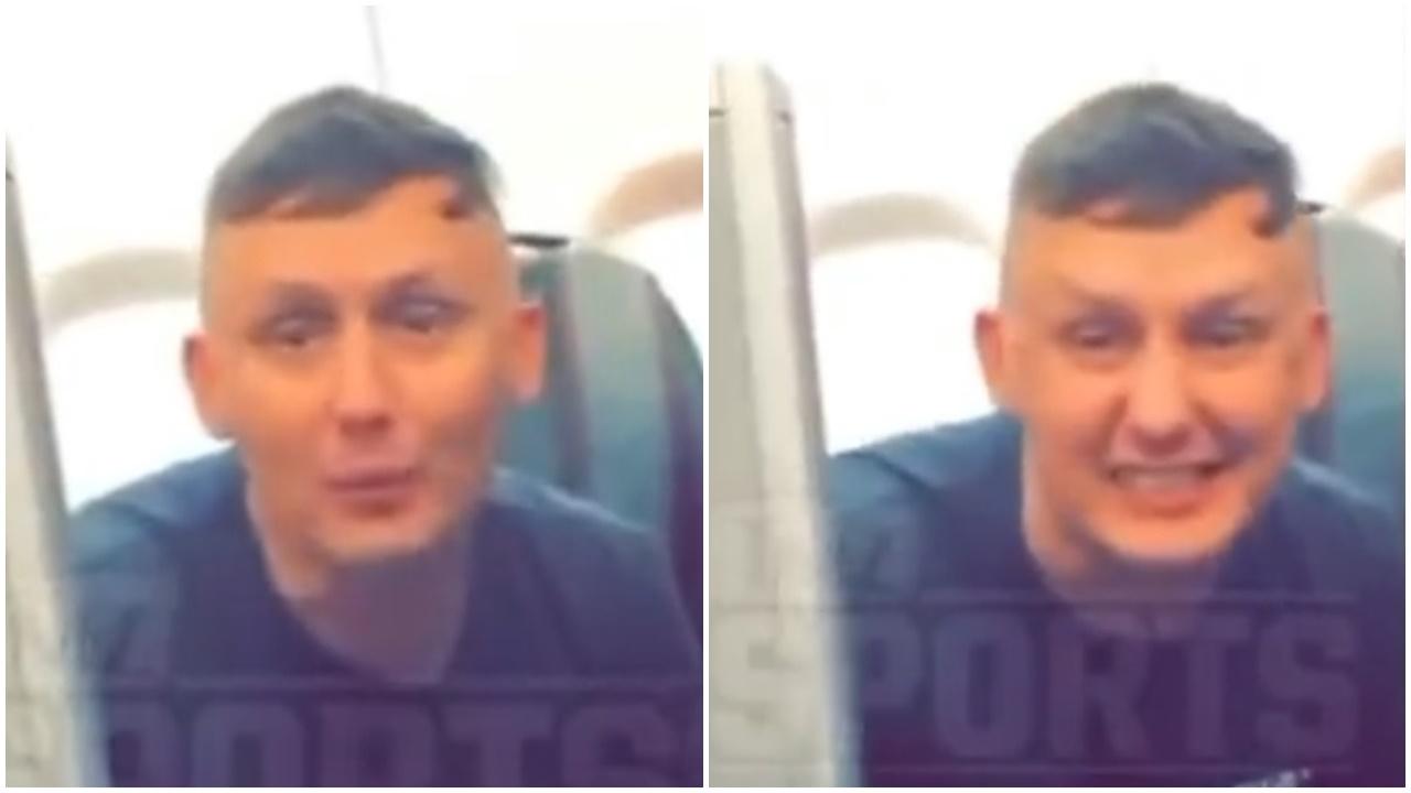 男子表情多多,狀甚興奮。(Twitter)