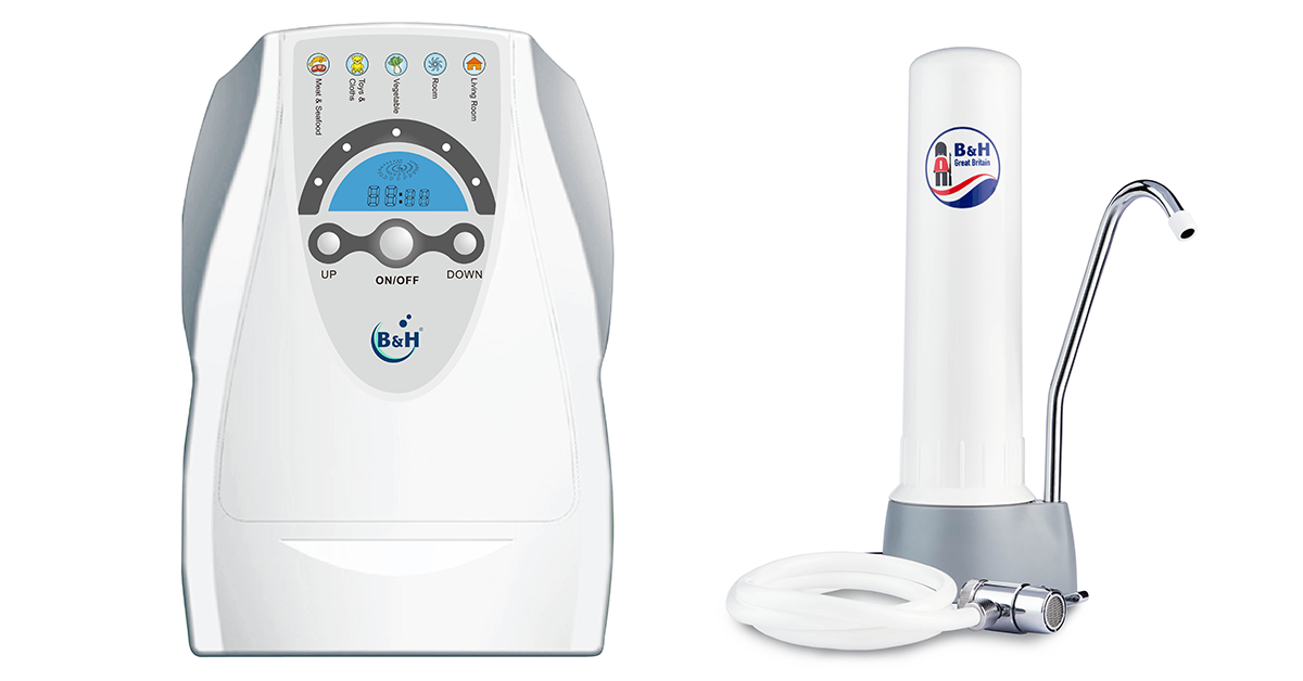 B&H 智能活氧殺菌機 (型號: DC400) + 皇家衛兵陶瓷濾水器 (型號: UKAB) 特價:$2,000 (總值:$3,516)