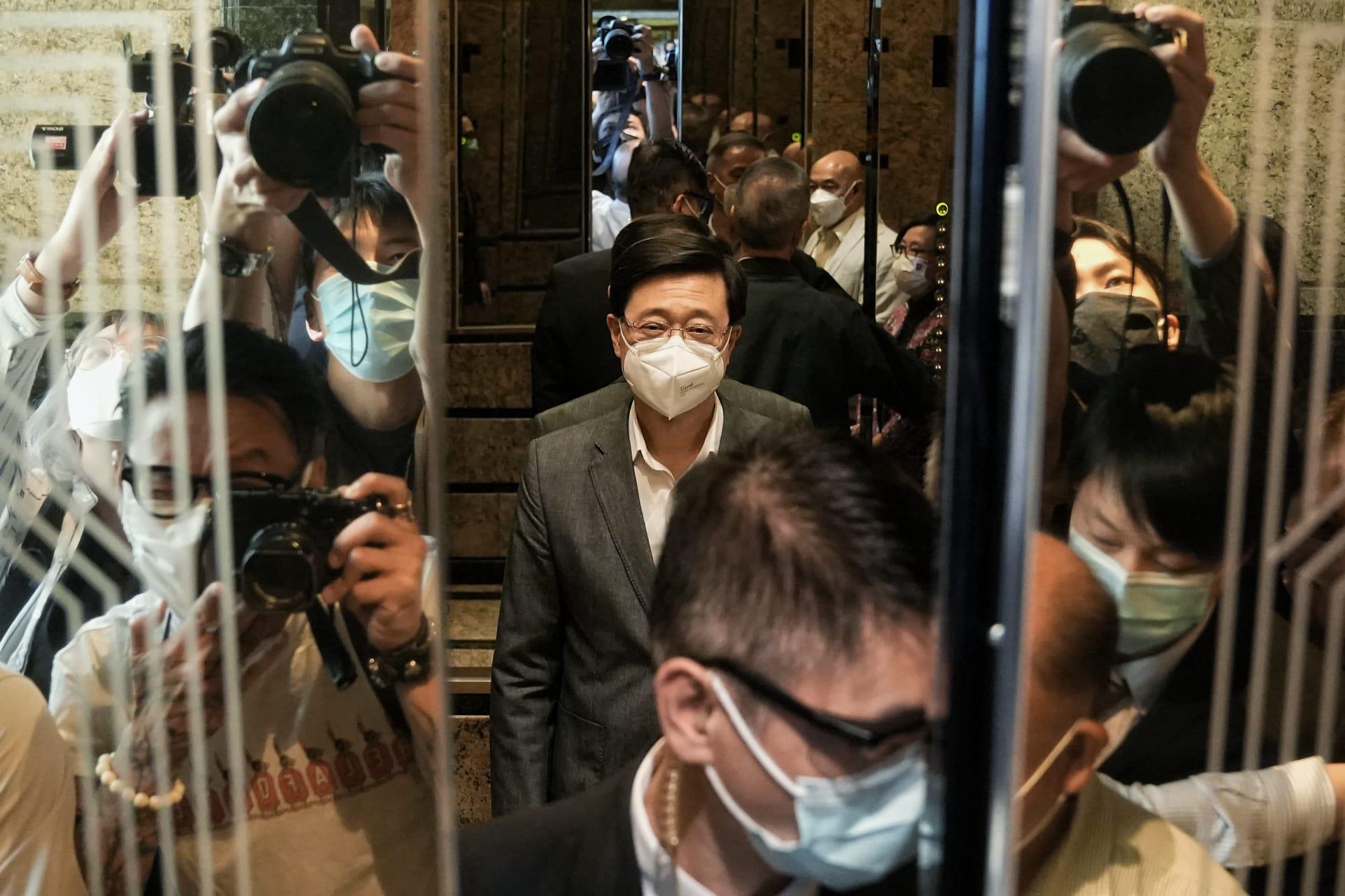 李家超宣布參選行政長官,下午舉行網上發布會。(資料圖片)