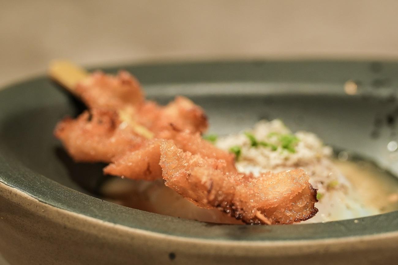 吉列花膠配柚子松露胡椒蛋汁