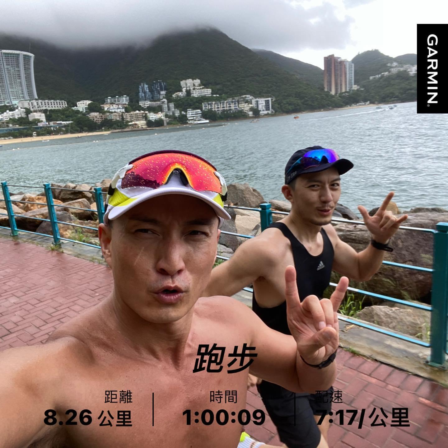 陳山聰熱愛運動,經常約「Crazy Runner」成員一齊跑步。(陳山聰FB)