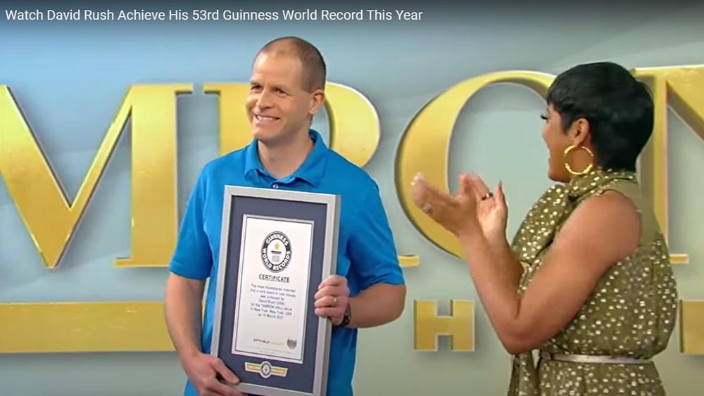 David Rush重奪這項健力士世界紀錄。(YouTube)