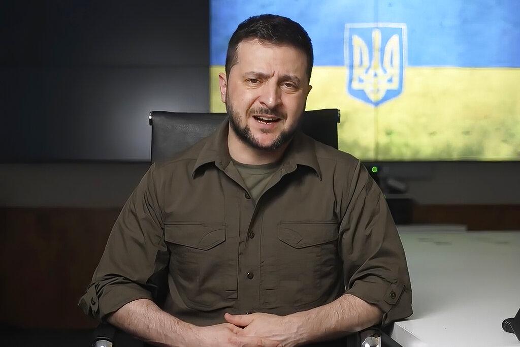 烏克蘭總統澤連斯基譴責俄軍邪惡無限。(美聯社圖)