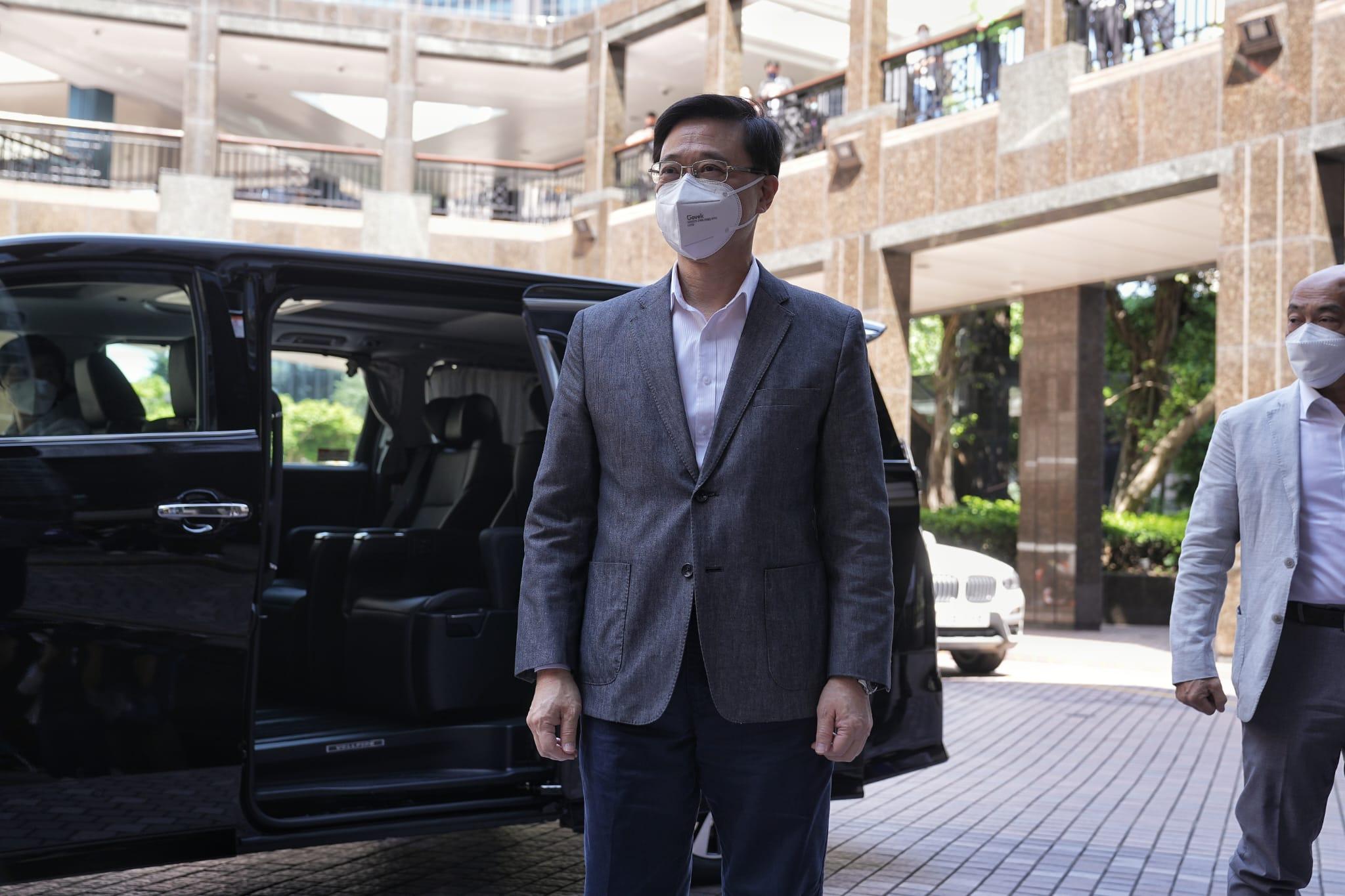 政府紀律部隊人員總工會發聲明,支持前政務司長李家超參選行政長官。(資料圖片)