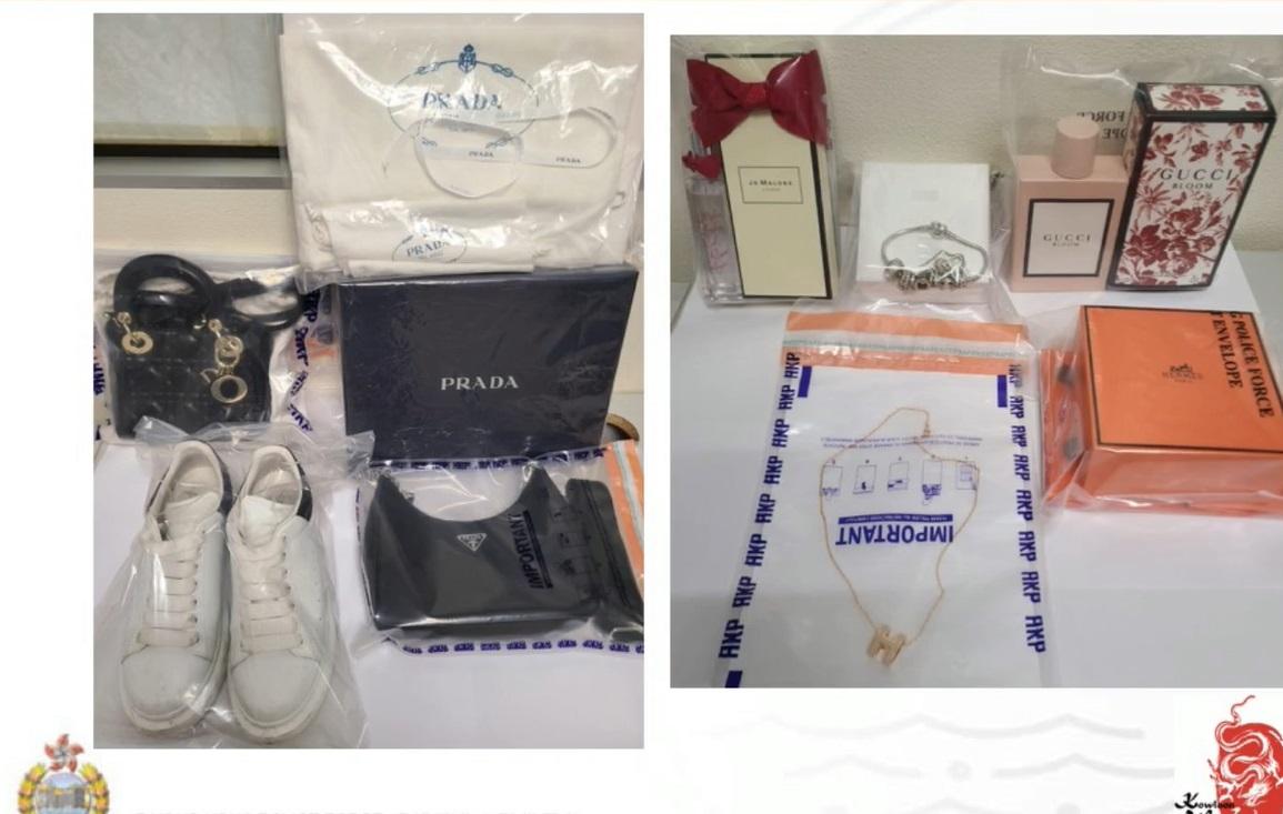 警方檢獲的物品。(警方fb直播截圖)