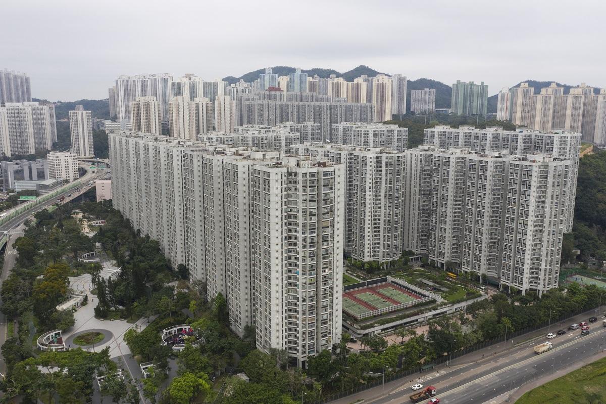 麗港城有大廈被納入強制檢測公告。(資料圖片/陳奕釗攝)