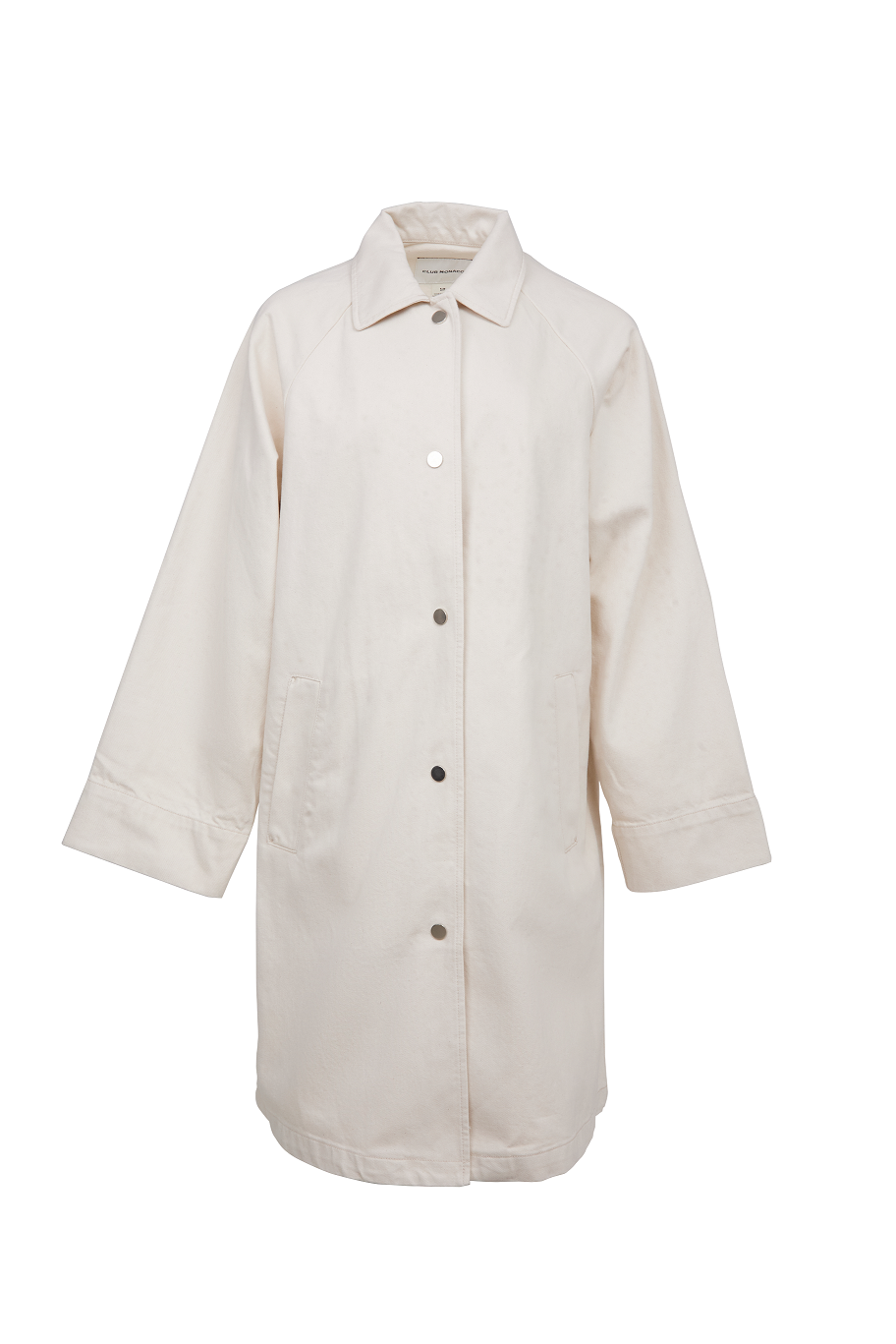 Club Monaco Studio 米白色牛仔中長褸 折扣價:HKD$49(1 折)