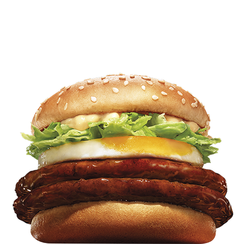 玉子雙層將軍漢堡:把幸福感覺Double Up,兩塊豬柳絕對能滿足大家的味蕾!