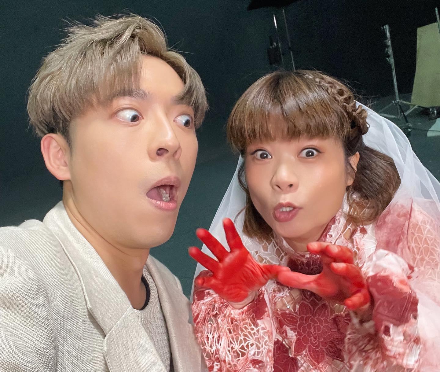 MV有「正印」小儀客串,當然係演新娘。