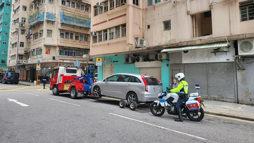 警方打擊違泊。(警方圖片)