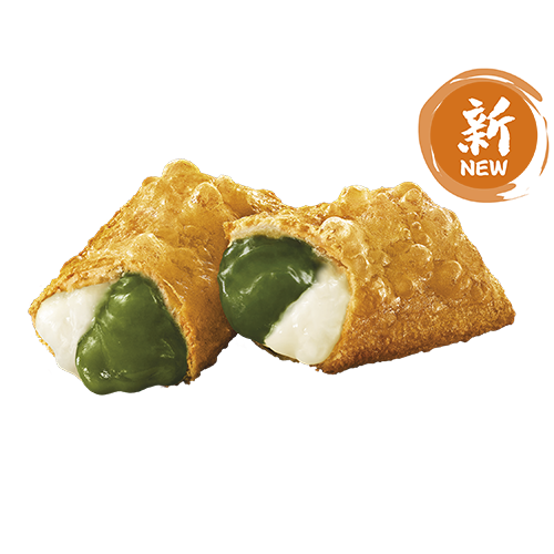 全新 抹茶豆乳批 :充滿濃郁抹茶醬和豆乳,甜蜜中帶點抹茶的回甘,令您每嚐一口都感受到滿滿幸福感!