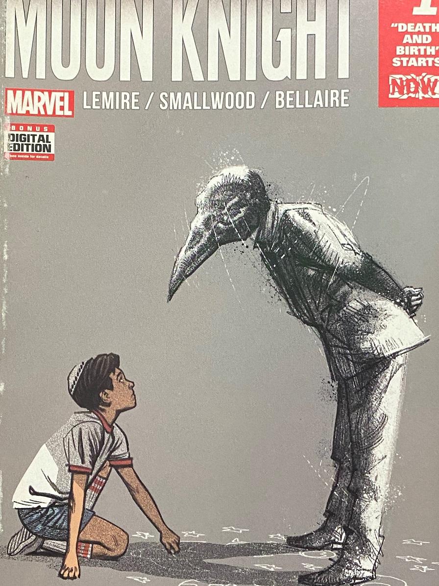 漫畫裡的Marc在8歲已自知有多重人格,後來成為月神在地球上的實體化身。(受訪者提供)