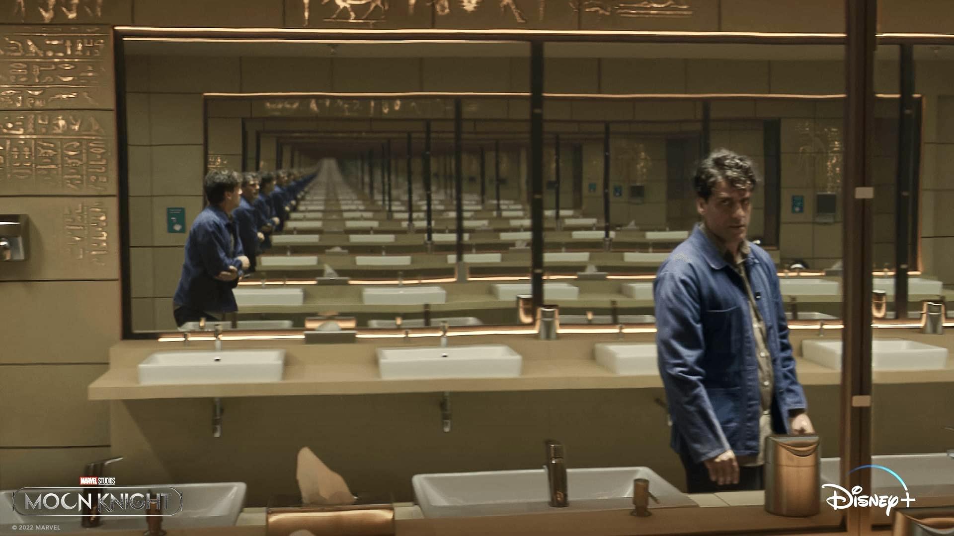 奧斯卡伊薩克單靠眼神,已叫觀眾清晰分辨Steven和Marc。(Marvel FB)