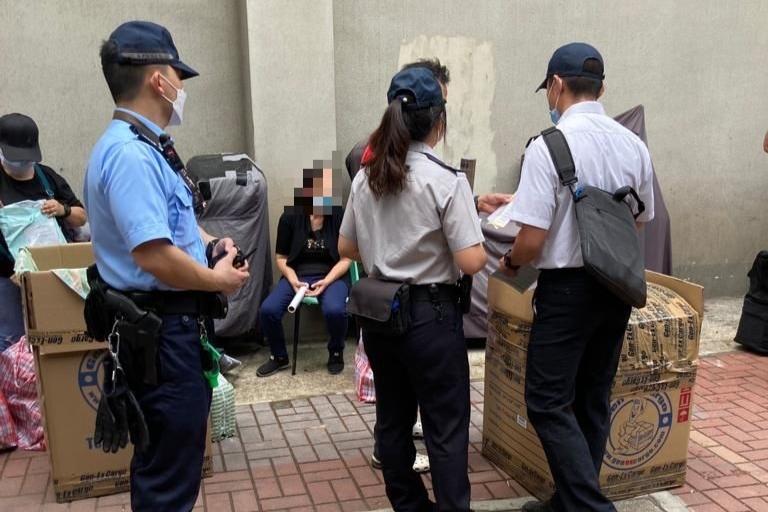 警方一連4日在沙田區內巡查和執法。(警方提供)