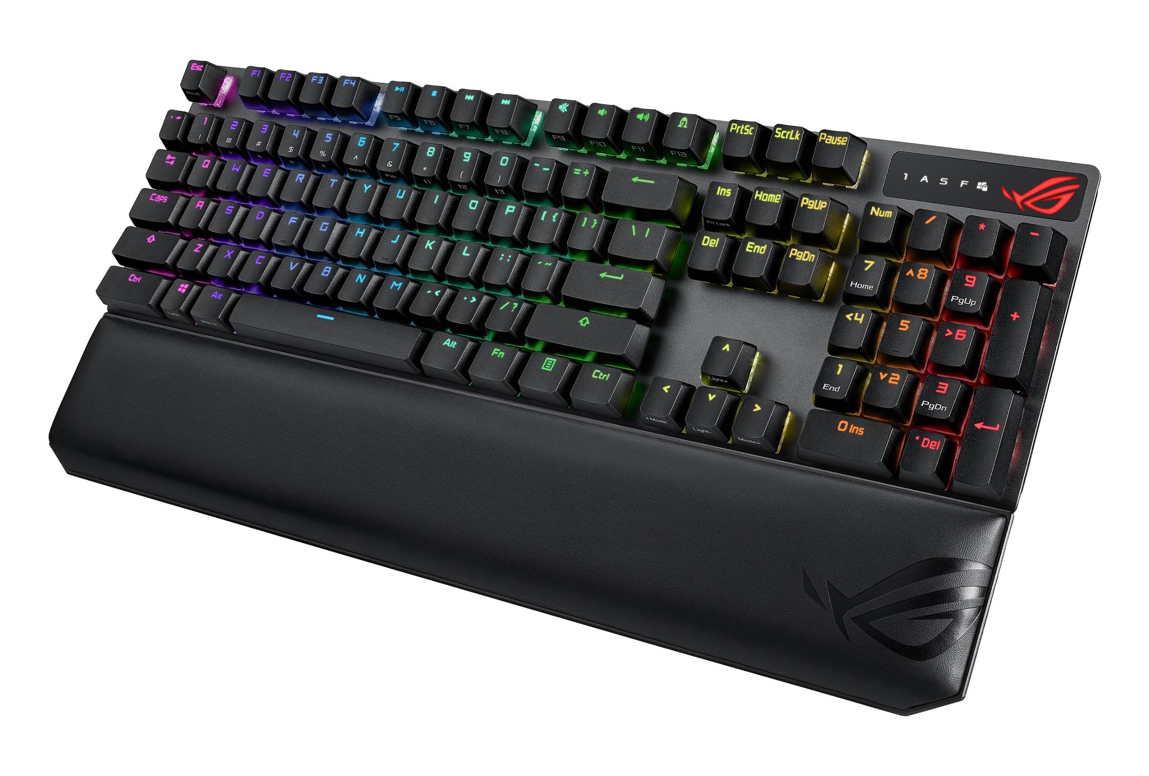 ROG Strix Scope RX TKL Wireless Deluxe光軸無線鍵盤。