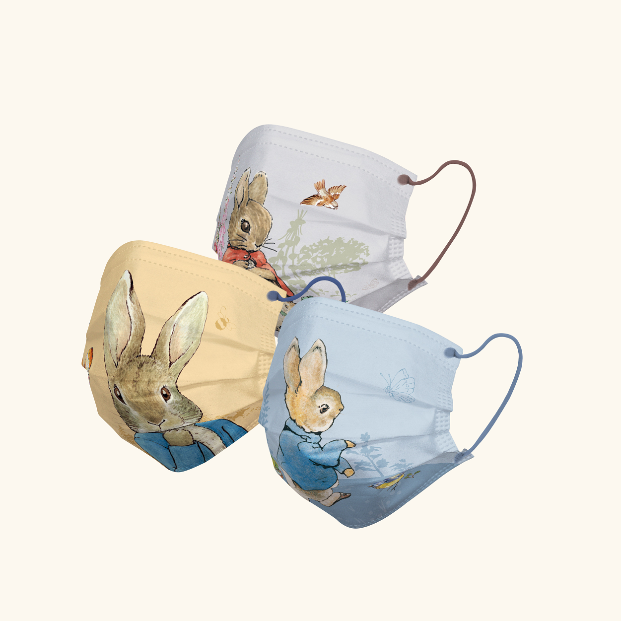 The Tale of Peter Rabbit 120週年口罩系列(共3款)(17.5cm) 每盒$148(30片)