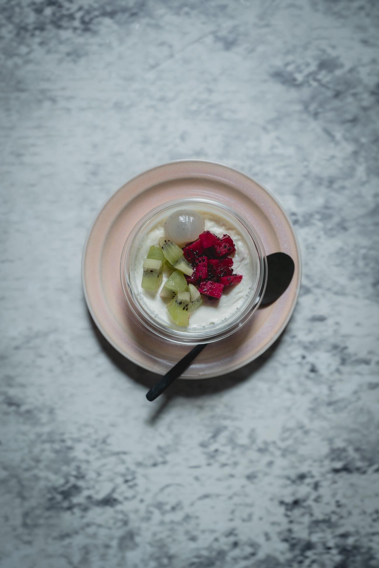 雜果班蘭豆腐奶凍