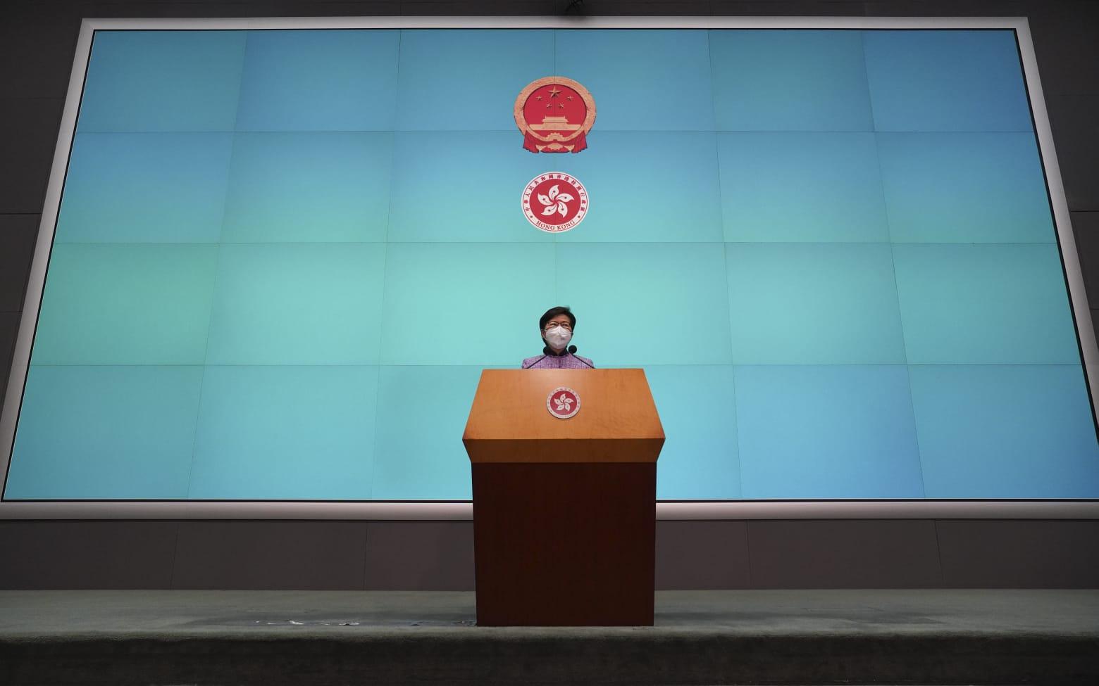 特首林鄭月娥今早主持抗疫記者會時,宣布不競逐連任,其後沒有談及任何疫情相關議題。