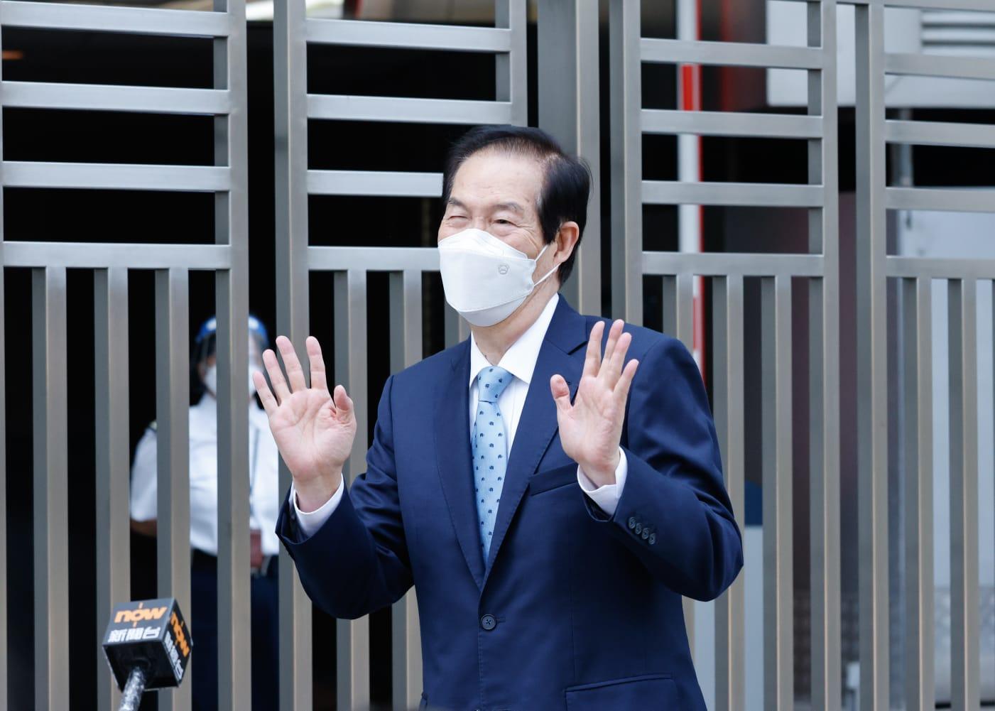 全國僑聯副主席盧文端今抵中聯辦。(蘇文傑攝)