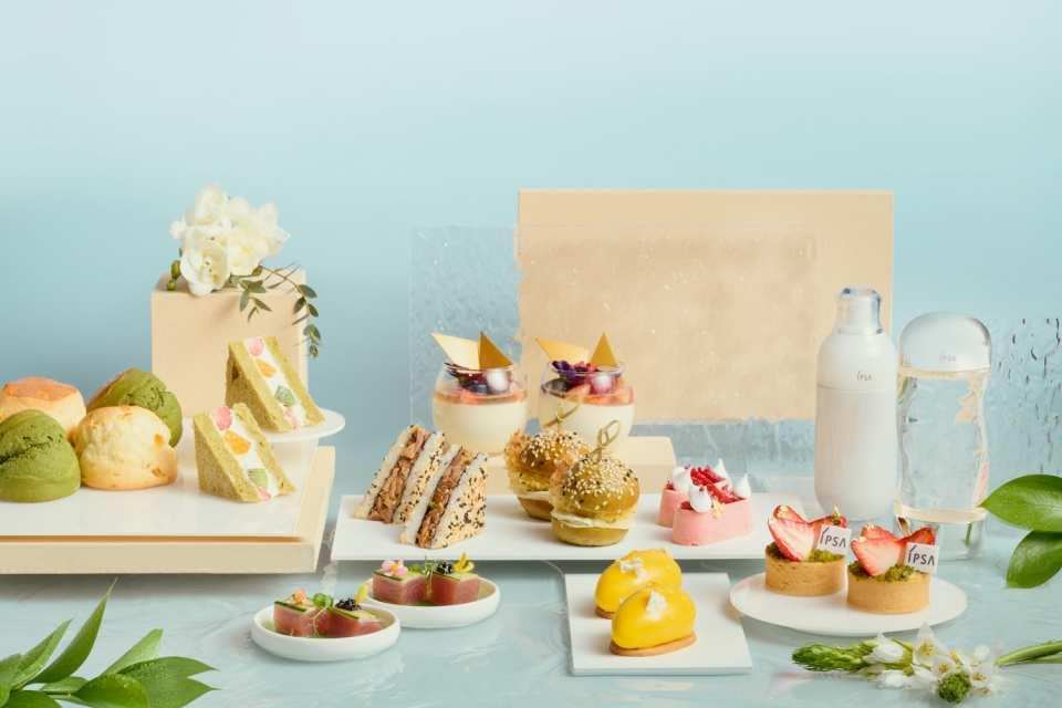 九龍香格里拉大堂酒廊與日本著名個人化美肌品牌 IPSA合作, 推出全新春日「水潤亮肌」下午茶