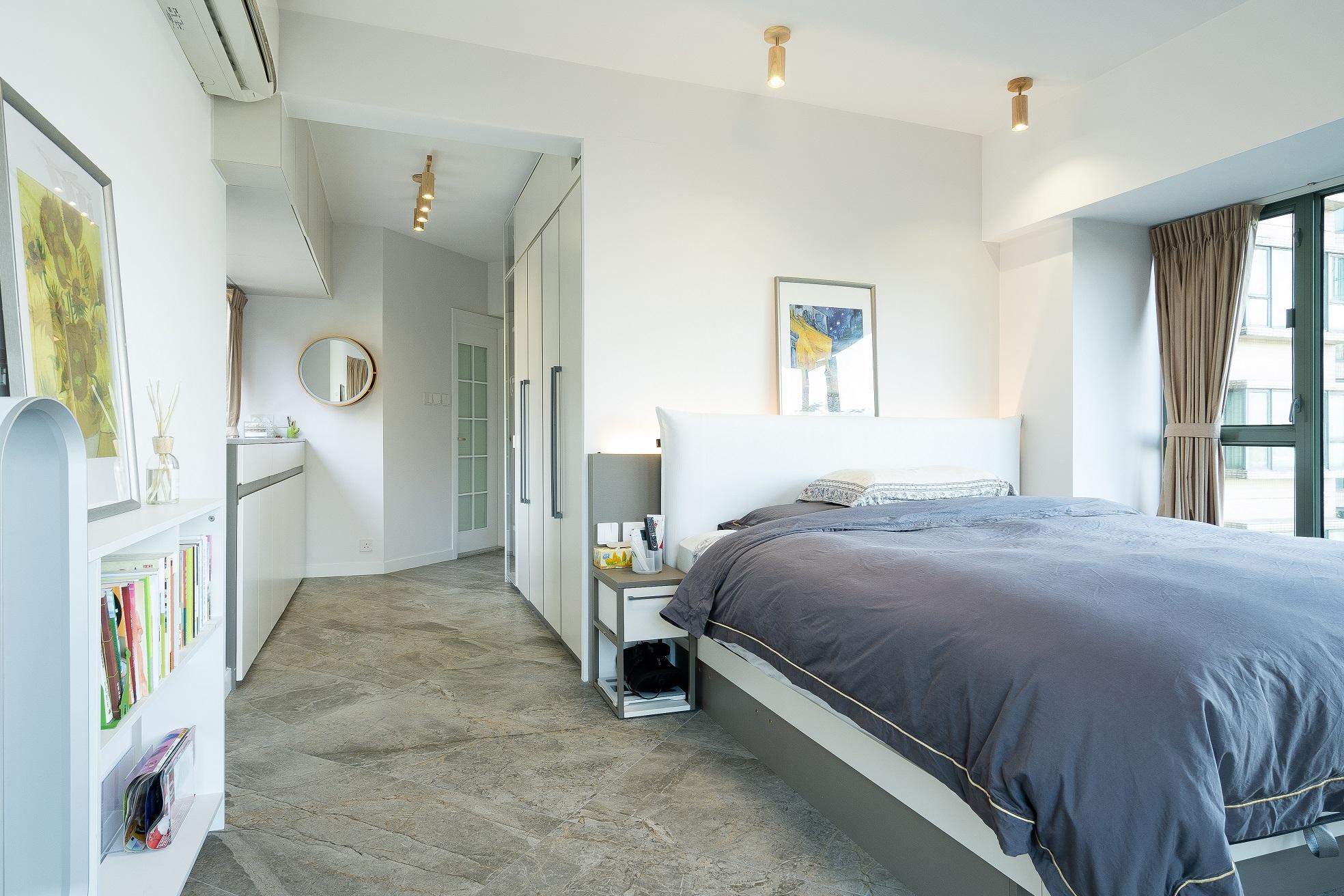 主人房的用色以至材料的配搭都相當有格調