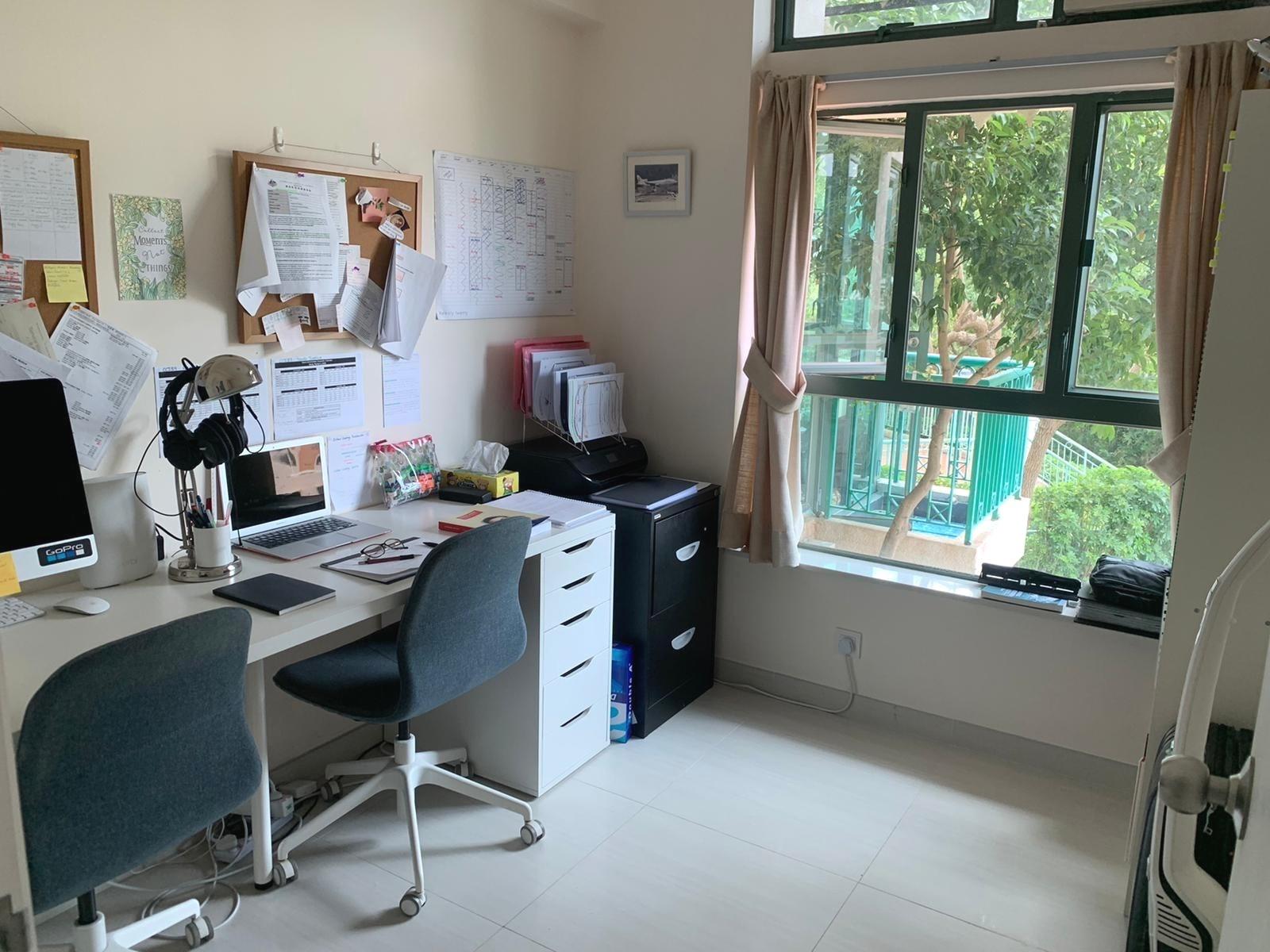 三間房中一間作為書房,光猛闊落。