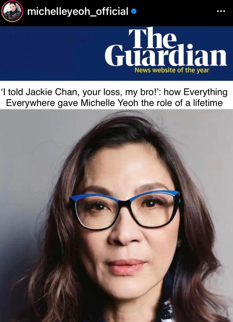 楊紫瓊爆成龍拒演《奇異女俠玩救宇宙》, 大嘆:你走寶了,兄弟!