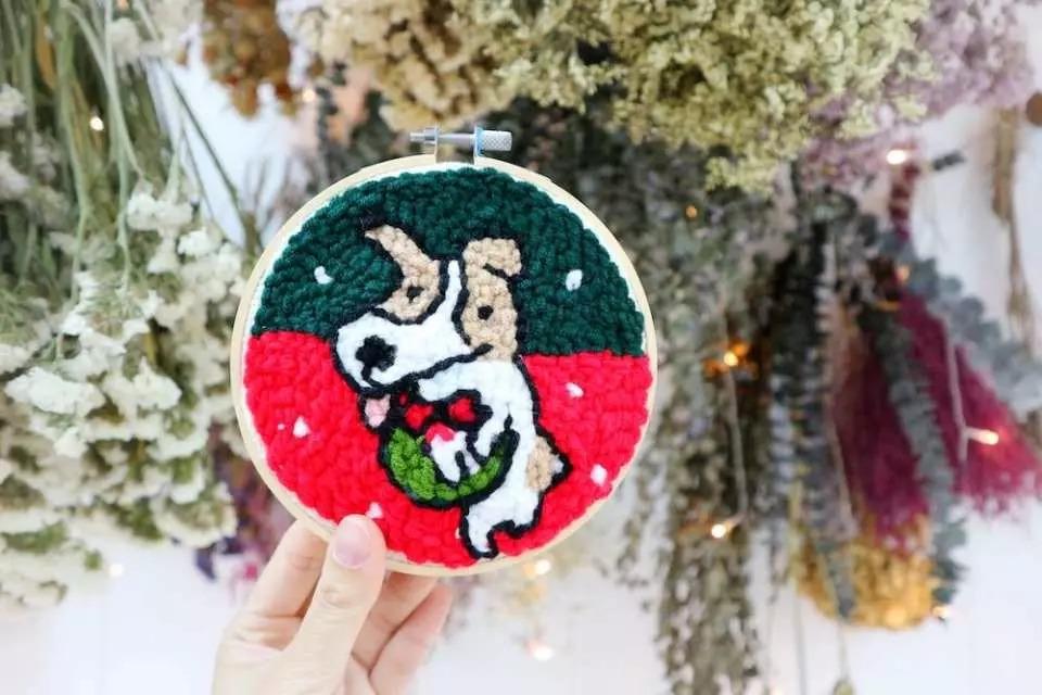 毛線畫就是隨意又隨心的自由創作