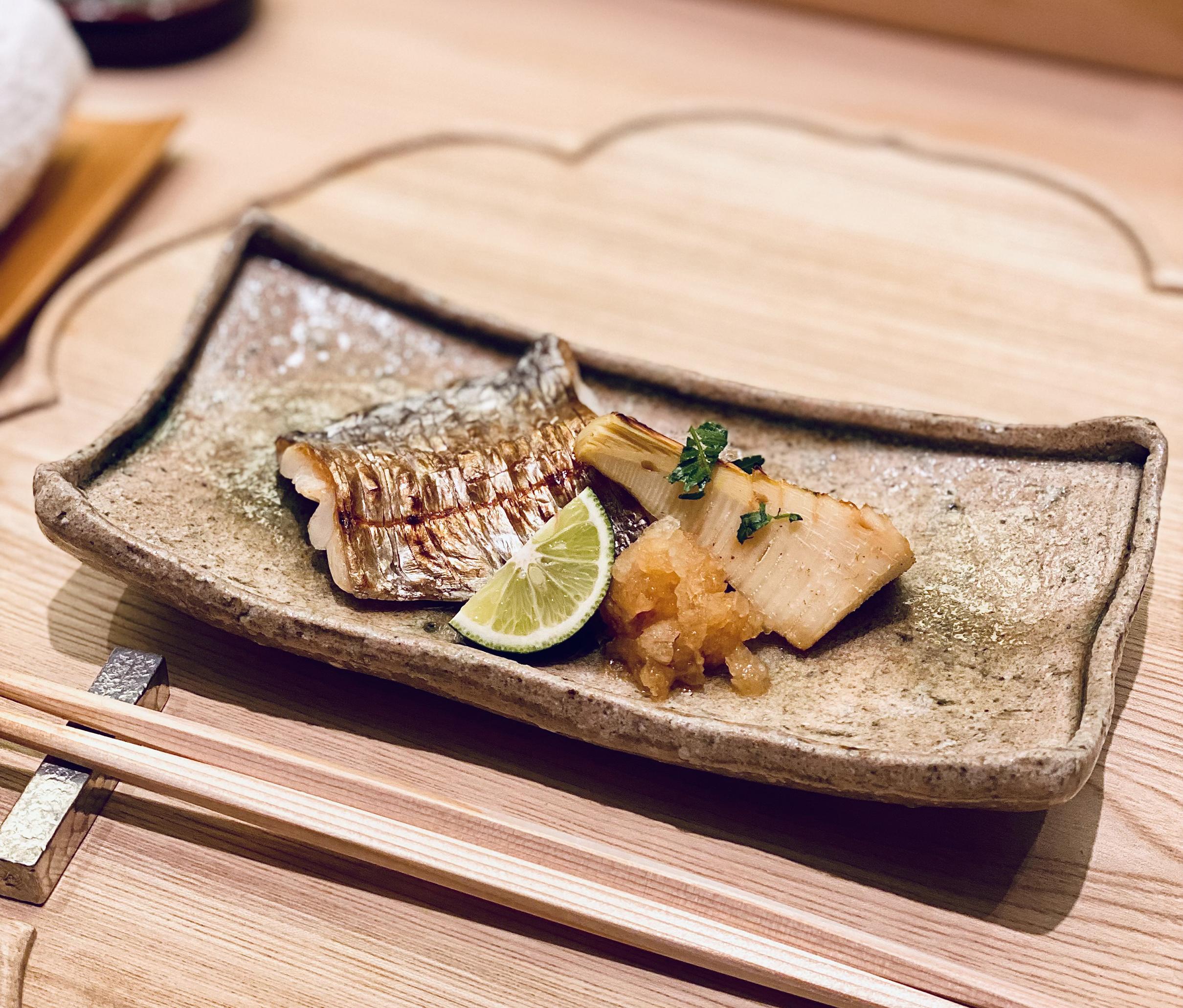 炭燒太刀魚竹筍