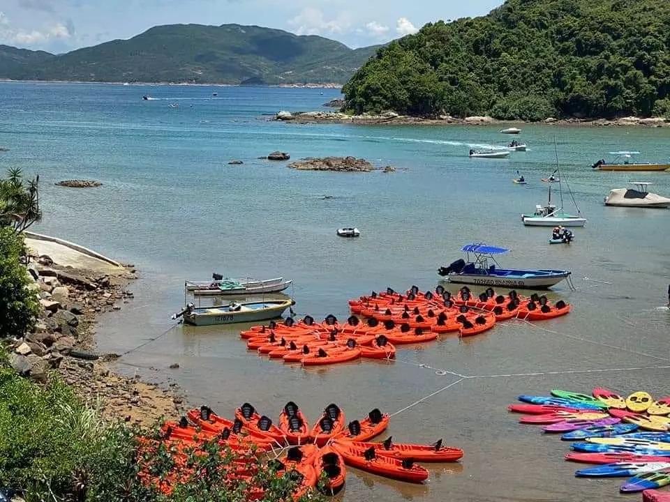 可以租借獨木舟。