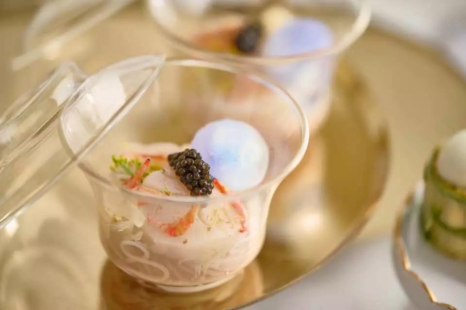 魚子醬北海道帶子韓式冷麵