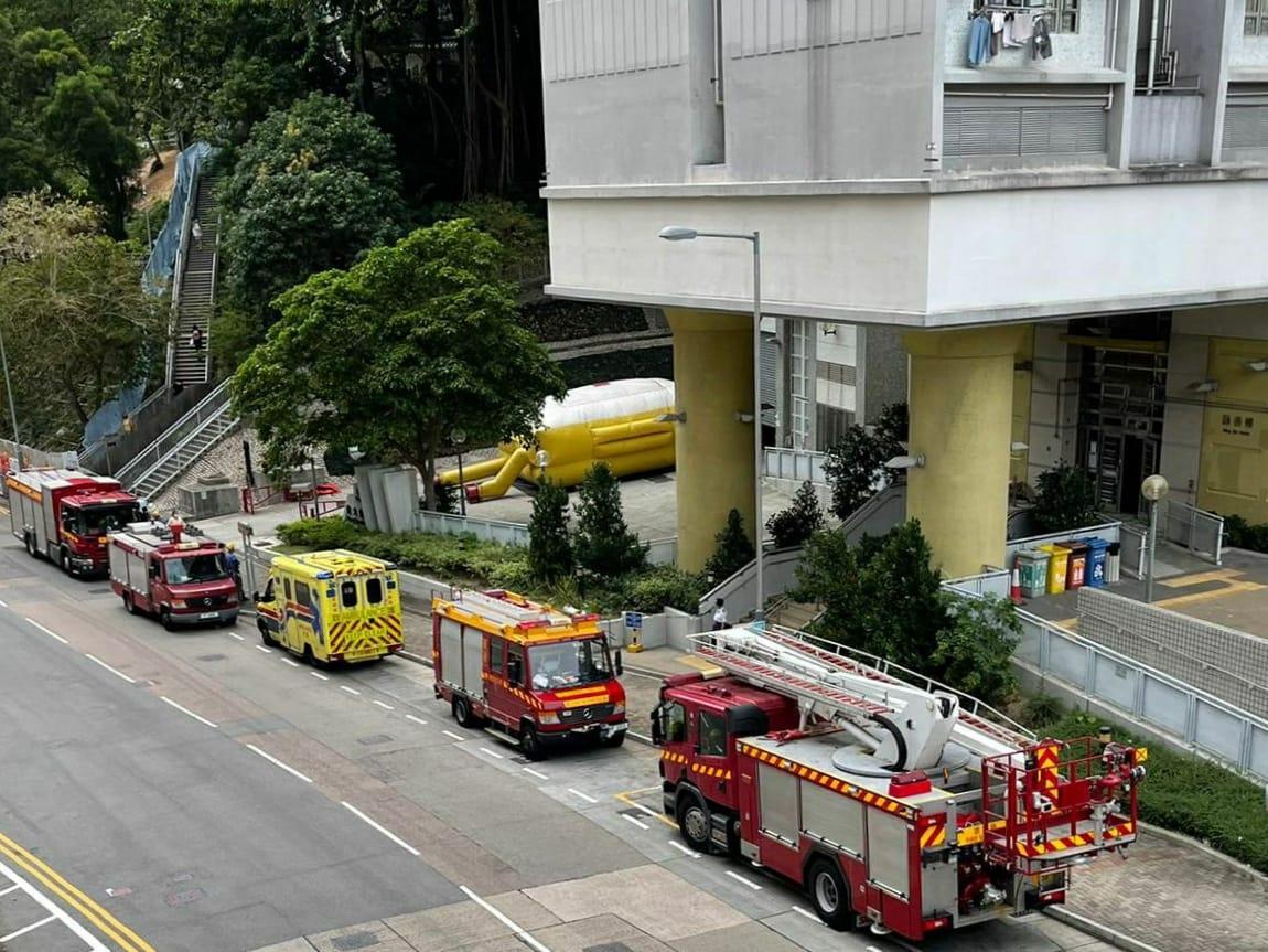 據指,女事主於周三(18日)下午約1時亦一度企跳。(香港‧社實@FB)