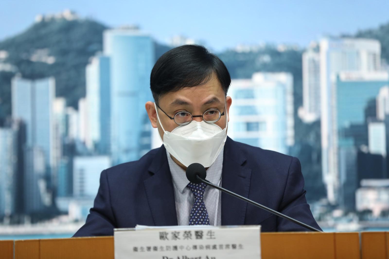 歐家榮指,本港現時疫情穩定,看到有回落的情況。