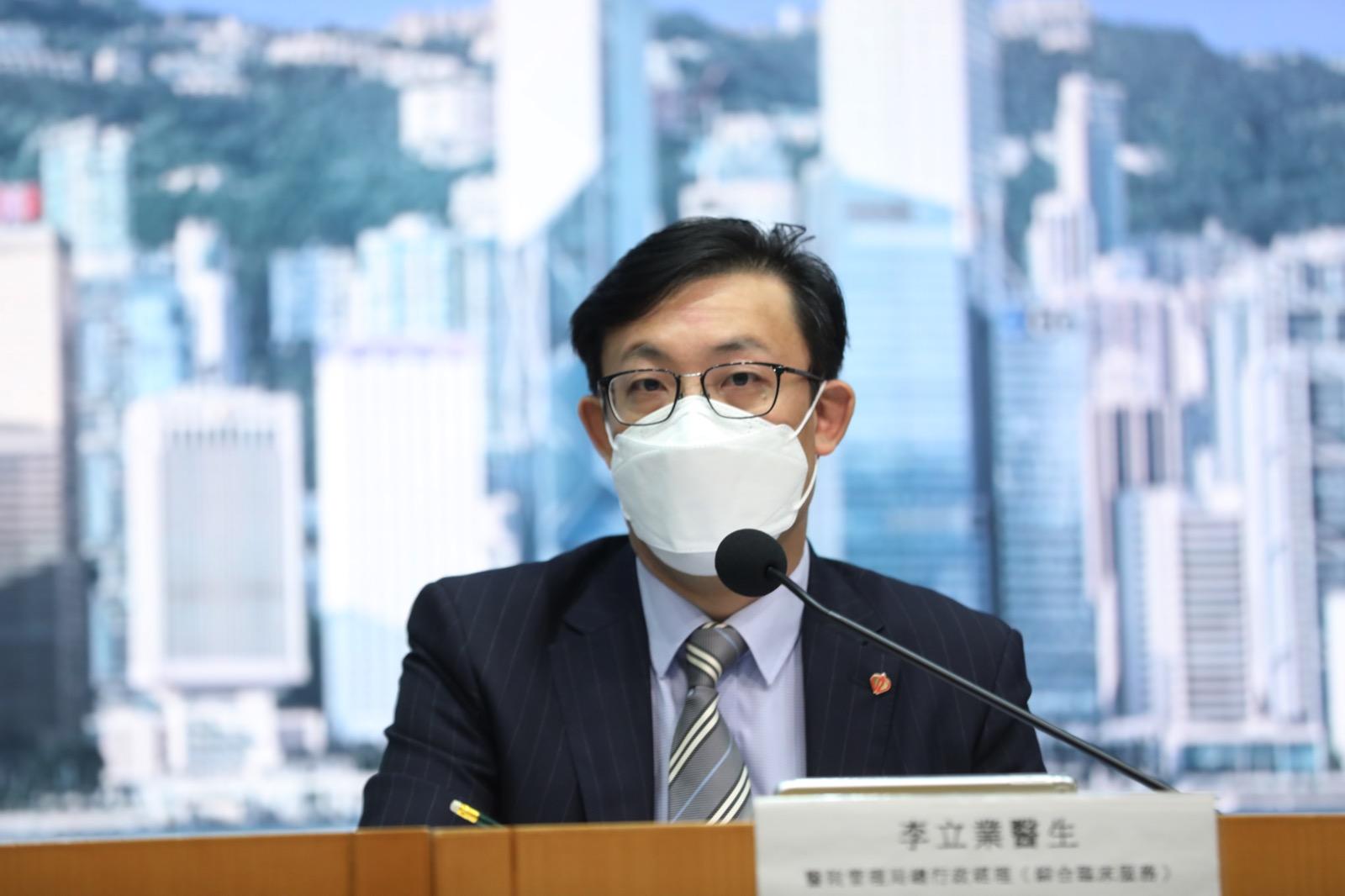 網上流傳前立法會議員梁國雄在獄中確診,李立業指沒有相關資料。